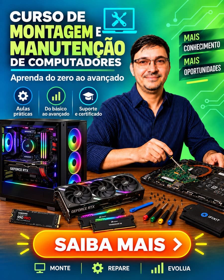 Curso completo de montagem e manutenção de PC